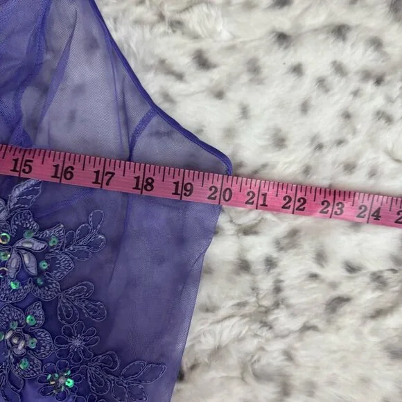 Intimate attitudes dress maxi long open back criss cross mermaid back style mesh - Picture 14 of 16